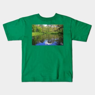 Lakeside Reflections, Somerset, May 2021 Kids T-Shirt